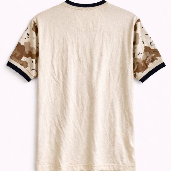Boston Red Sox Cream Camo V-Neck Tee Shirt Small | Genuine Merchandise - Picture 3 of 3